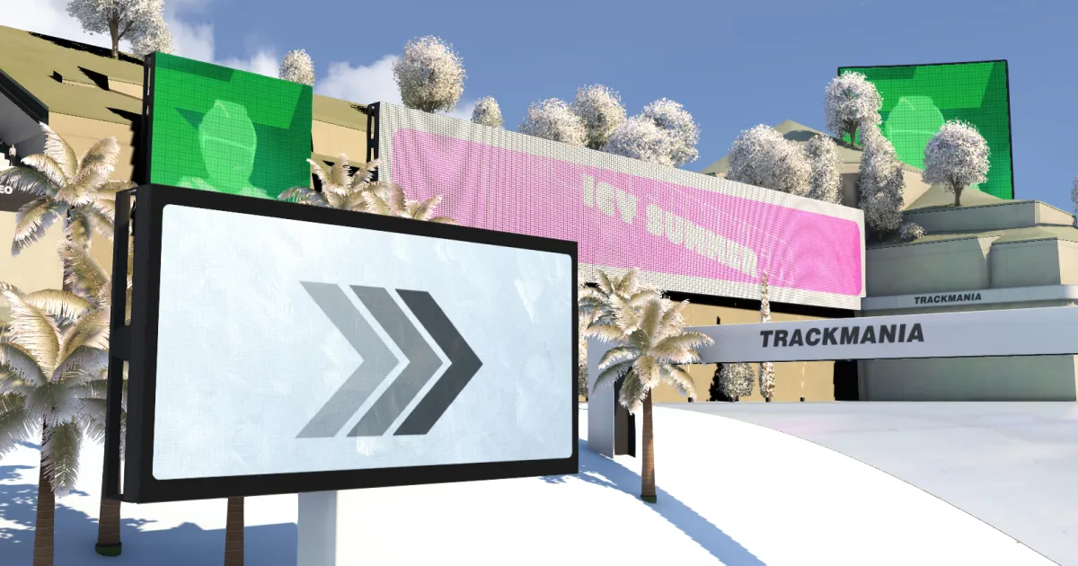 An ingame screenshot showing one of the many graphical assets created for the Icy Summer 2025 Campaign