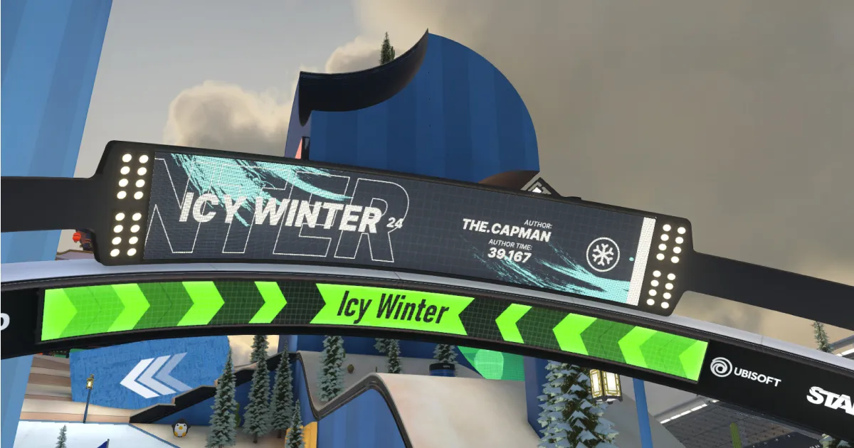 An ingame screenshot showing one of the many graphical assets created for the Icy Winter 2024 Campaign